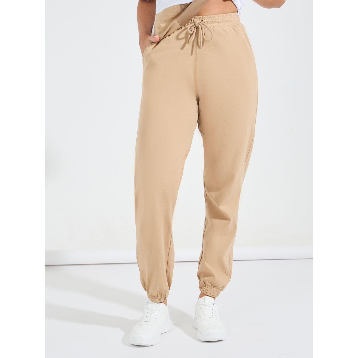 Styli Color Block Patch Oversized T-Shirt & Cuffed Joggers Co-Ords-women-clothing-coordsets-image-5