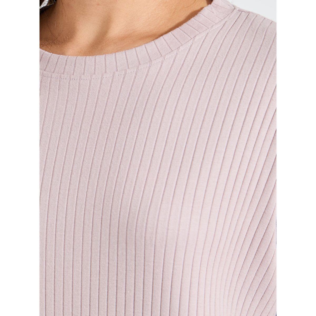 Styli Rib Oversized T-Shirt & Ankle Length Leggings Co-Ords-women-clothing-coordsets-image-4