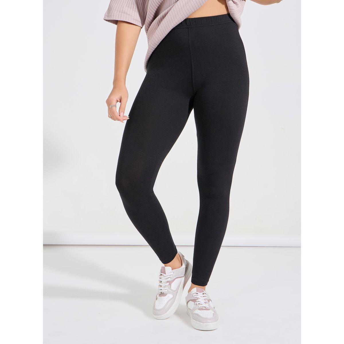 Styli Rib Oversized T-Shirt & Ankle Length Leggings Co-Ords-women-clothing-coordsets-image-5