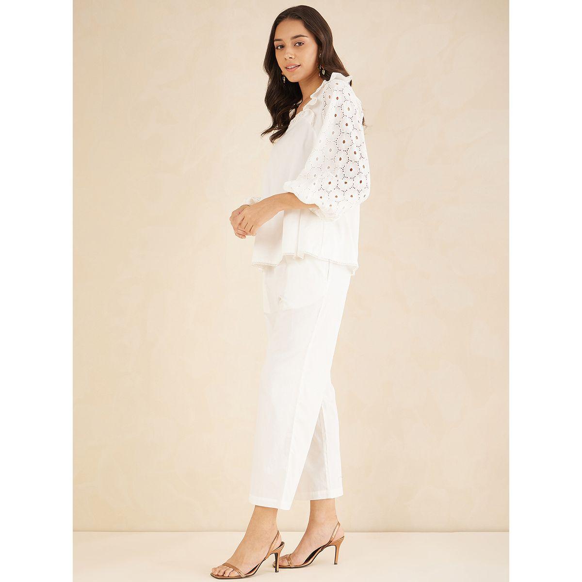 Femmella X Styli  Square Neck Relaxed Fit Top & Pants Co-Ords-women-clothing-coordsets-image-6