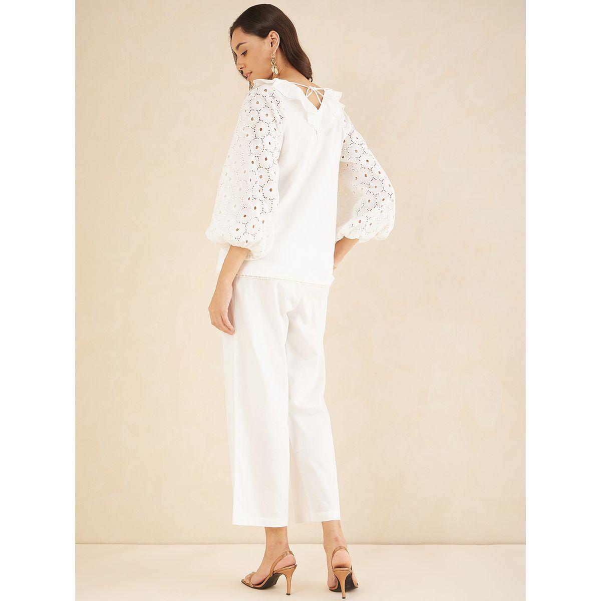 Femmella X Styli  Square Neck Relaxed Fit Top & Pants Co-Ords-women-clothing-coordsets-image-7