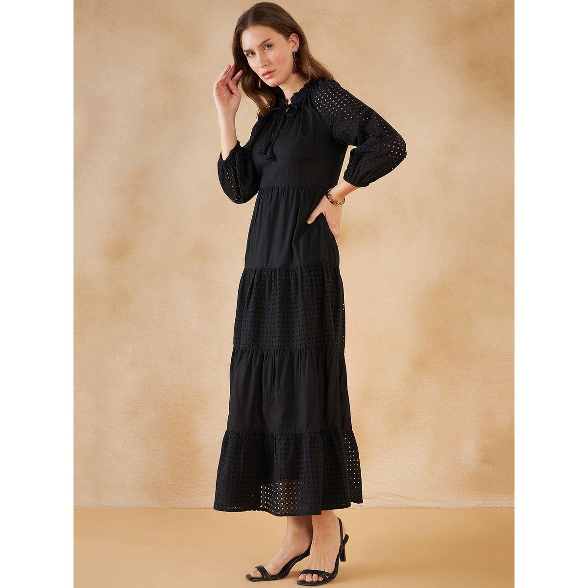 Femmella X Styli  Schiffli Tiered Maxi Dress-women-clothing-dresses-image-3