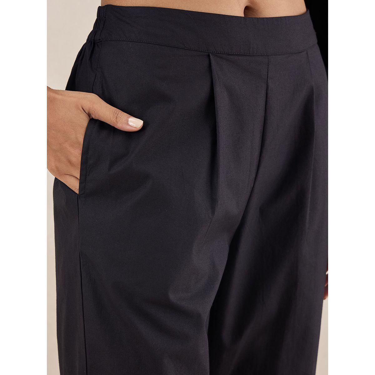Femmella X Styli  Cotton Poplin Lace Detail Top & Pants Co-Ords-women-clothing-coordsets-image-7