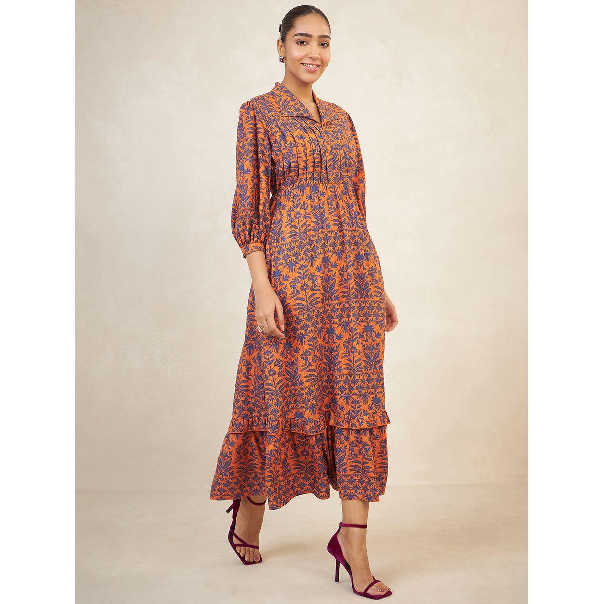 Femmella X Styli  All Over Print Tiered Maxi Dress-women-clothing-dresses-image-1