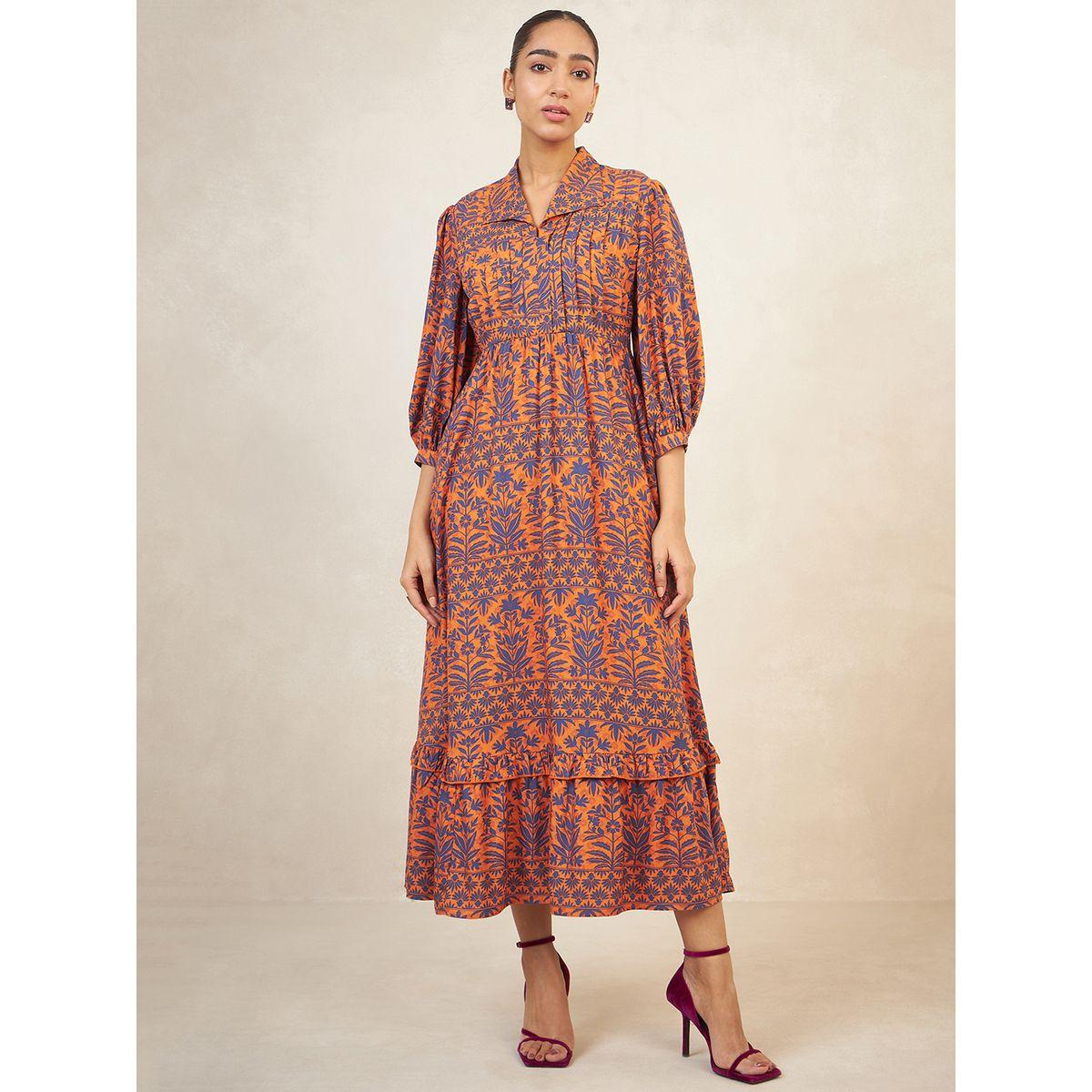 Femmella X Styli  All Over Print Tiered Maxi Dress-women-clothing-dresses-image-2