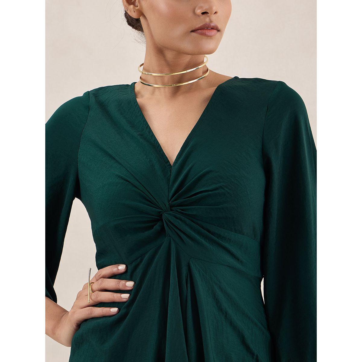 Femmella X Styli  Satin Front Twisted Maxi Dress-women-clothing-dresses-image-5