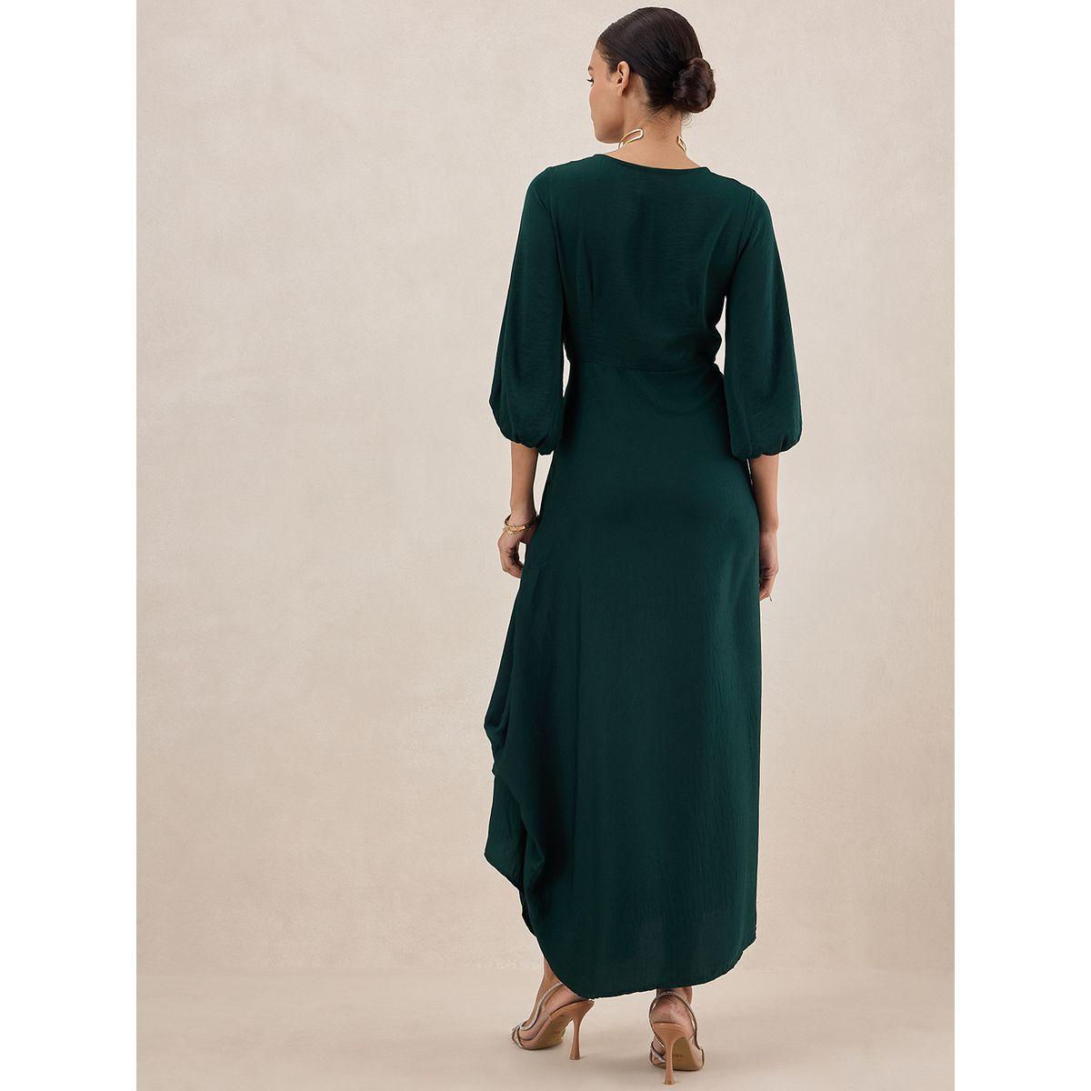 Femmella X Styli  Satin Front Twisted Maxi Dress-women-clothing-dresses-image-8