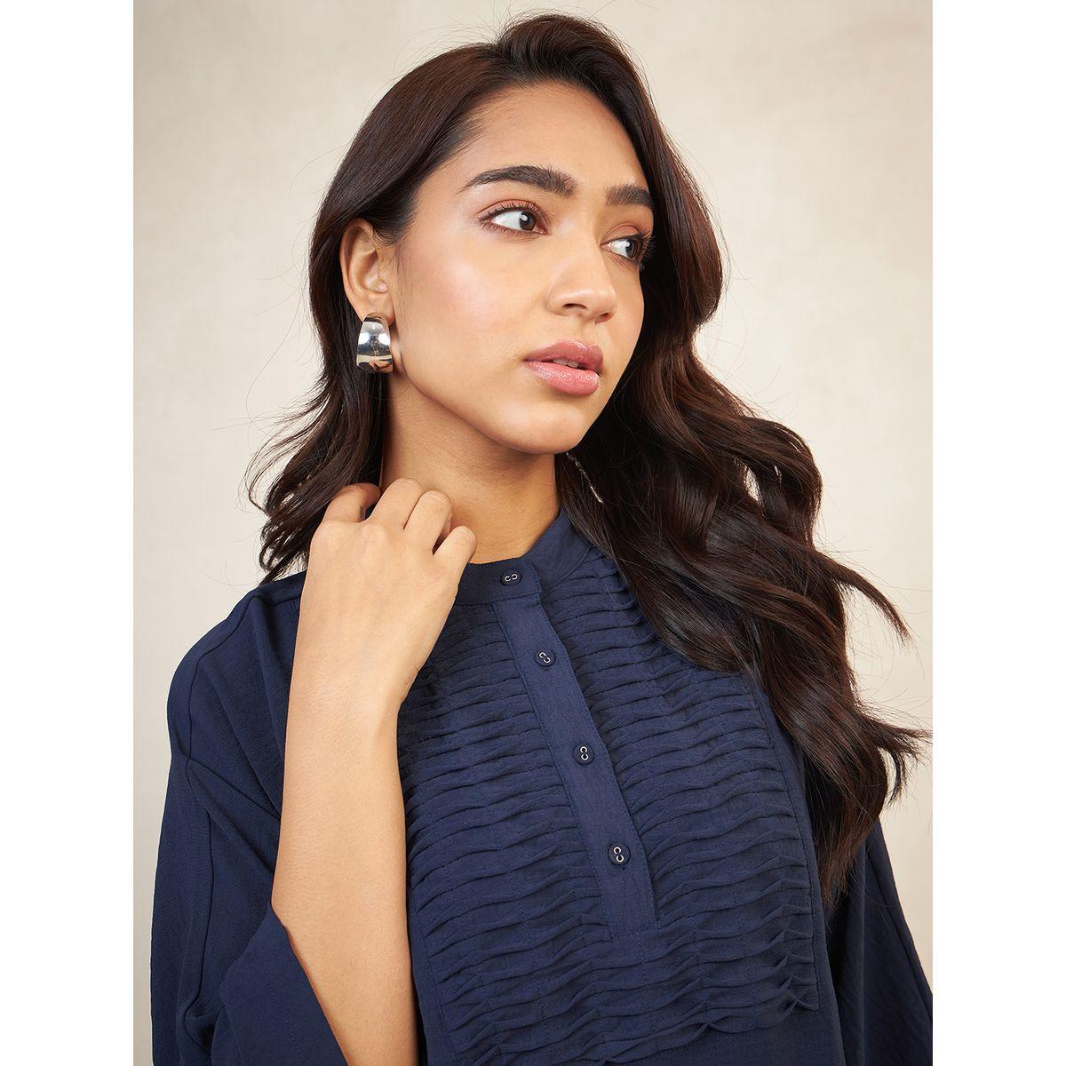 طقم منسق من بنطال مع بلوزة بتفاصيل محزوزة فِميلا × ستايلي-women-clothing-coordsets-image-3