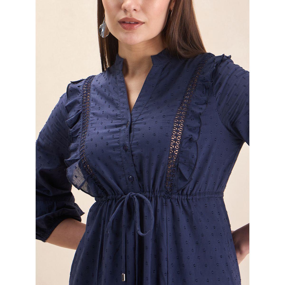 Femmella X Styli  Dobby Drawstring Tiered Maxi Dress-women-clothing-dresses-image-3
