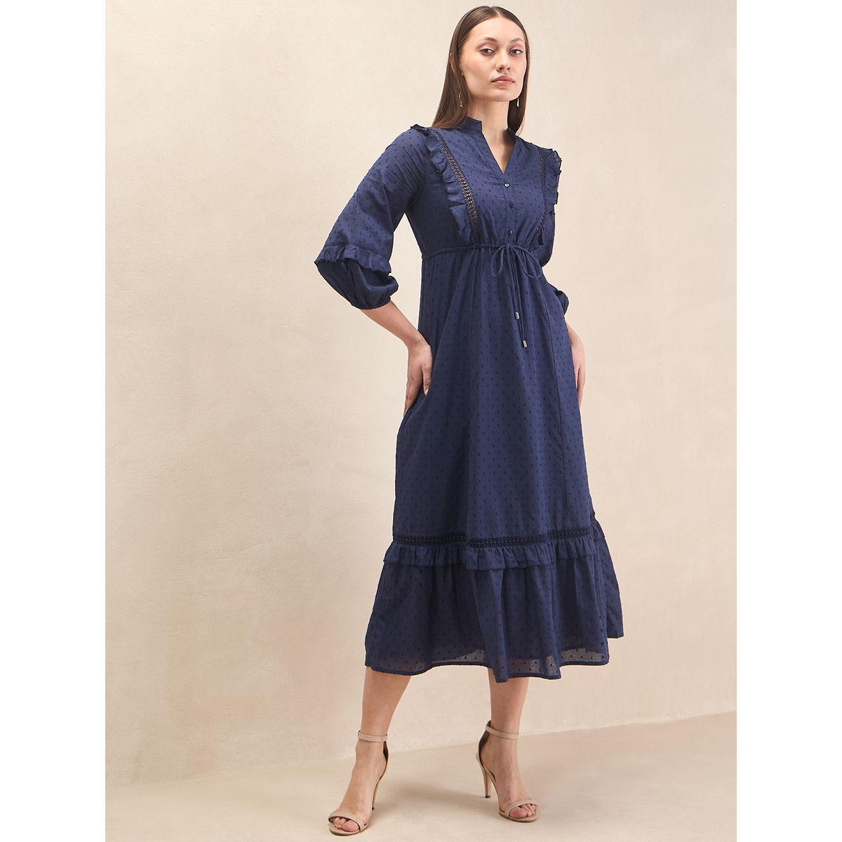 Femmella X Styli  Dobby Drawstring Tiered Maxi Dress-women-clothing-dresses-image-5
