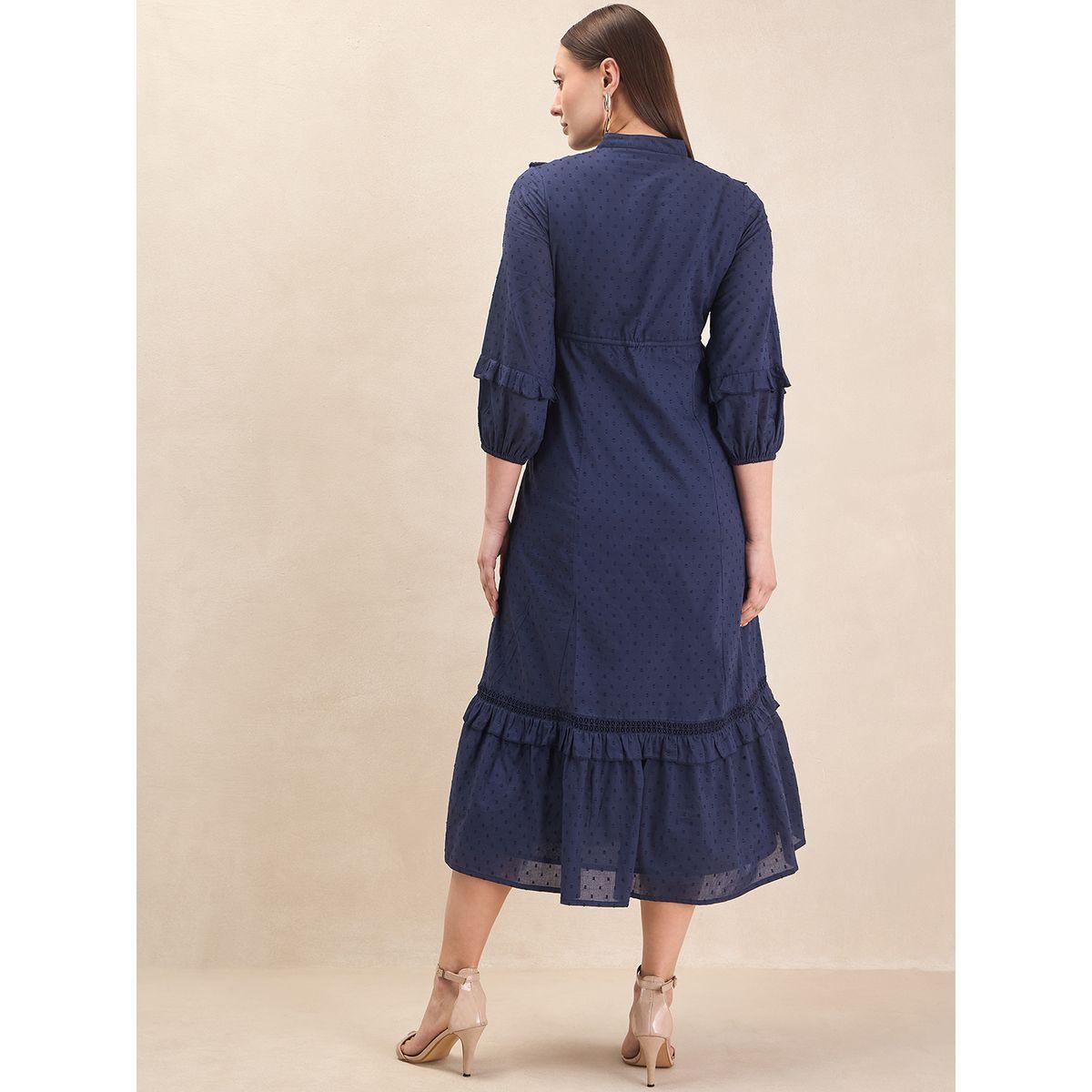 Femmella X Styli  Dobby Drawstring Tiered Maxi Dress-women-clothing-dresses-image-7
