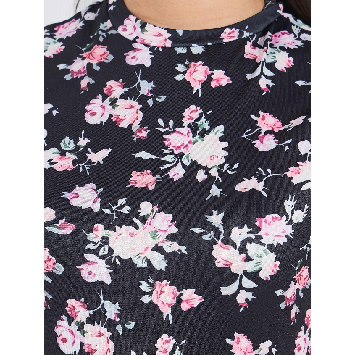 Styli Floral Printed T-shirt Bodysuit-women-clothing-tshirts-image-4