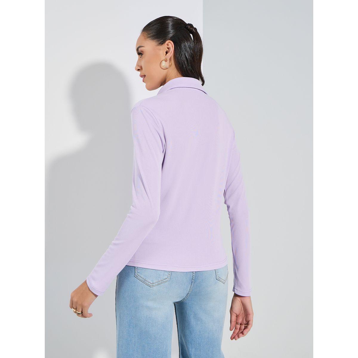 بلوزة سادة بقصة عادية واكمام طويلة-women-clothing-shirtsandblouses-shirts-image-5