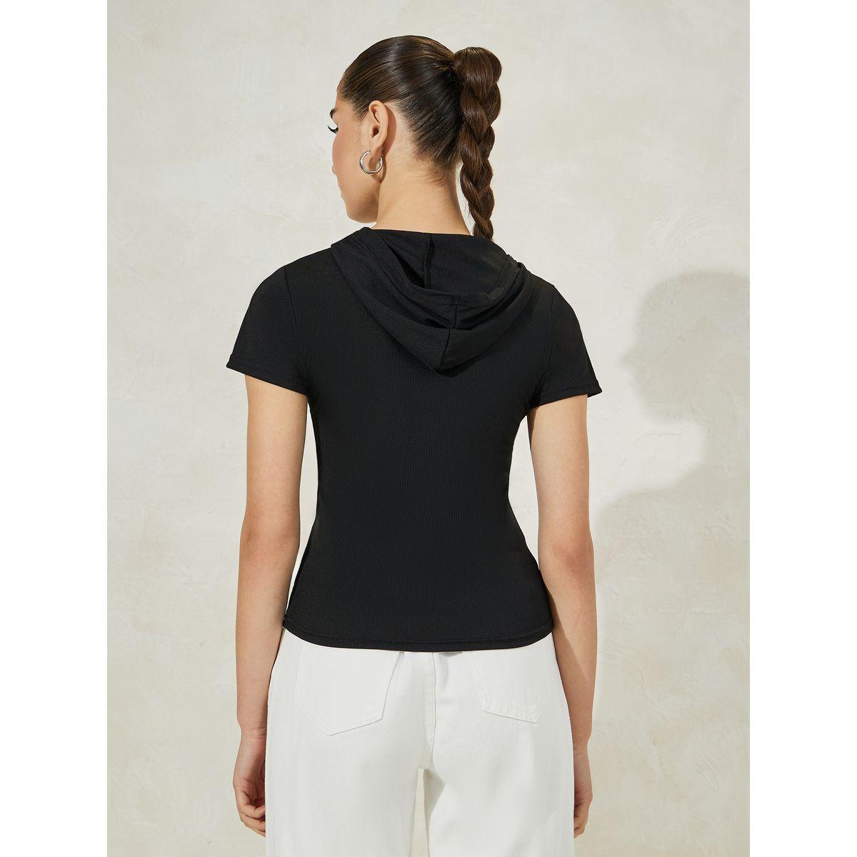 Styli Ribbed Fitted Polo T-Shirt with Flap Pocket-women-clothing-tshirts-image-5