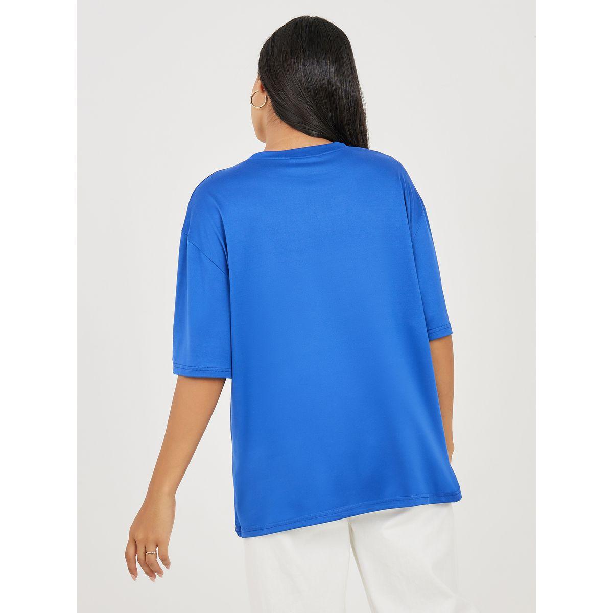 Styli Oversized Wildlife Graphic Print Drop Shoulder T-Shirt-women-clothing-tshirts-image-4
