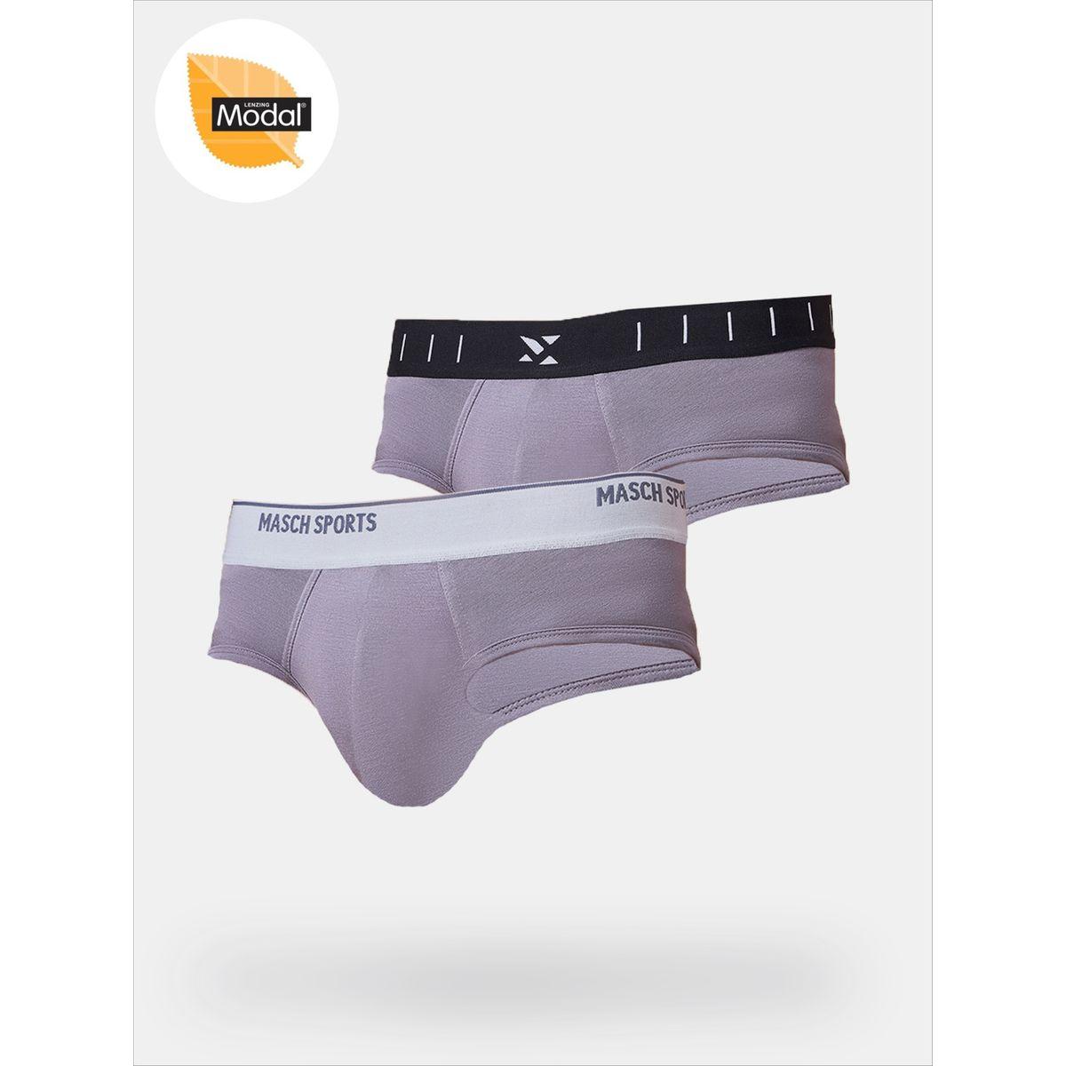 Masch Sports X Styli  Pack of 2 - Solid Briefs with Brand Icon Waistband-men-clothing-innerwear-underwear-image-1