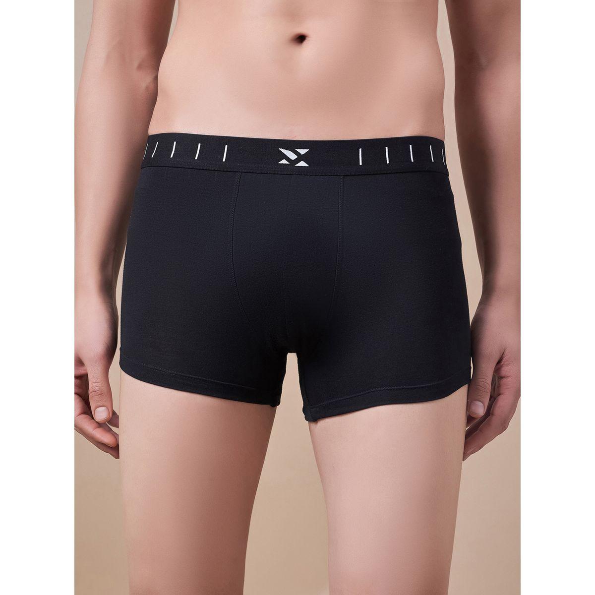 Masch Sports X Styli  Pack of 3 - Solid Trunks with Brand Icon Waistband-men-clothing-innerwear-underwear-image-4