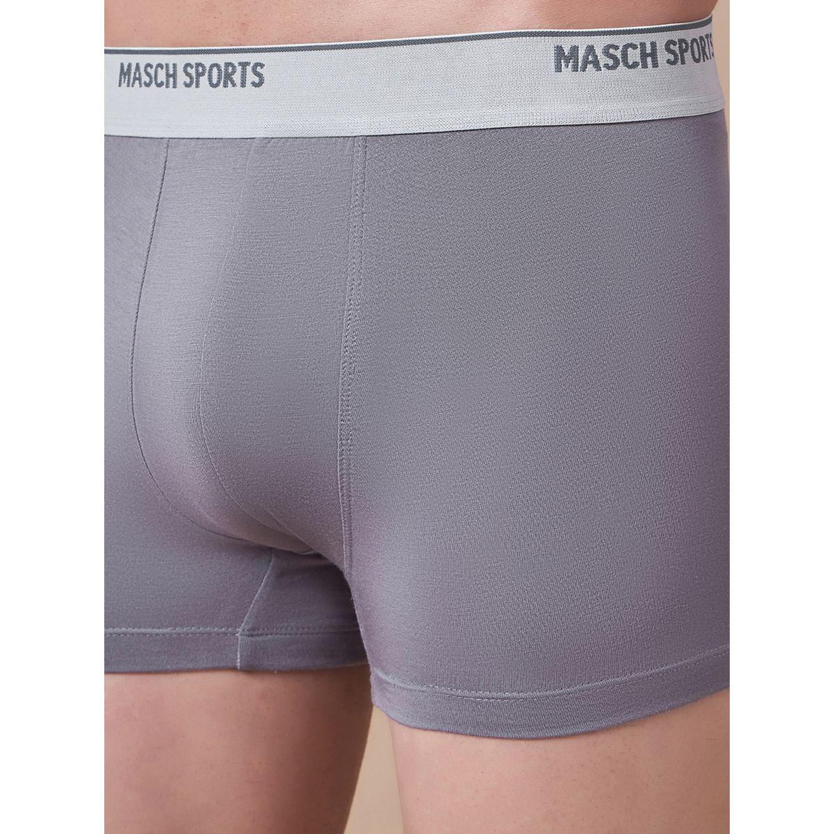 Masch Sports X Styli  Pack of 3 - Solid Trunks with Brand Text Waistband-men-clothing-innerwear-underwear-image-5
