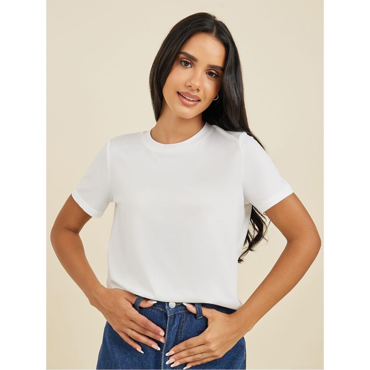 Styli Regular Fit Basic Round Neck T-Shirt-women-clothing-tshirts-image-1