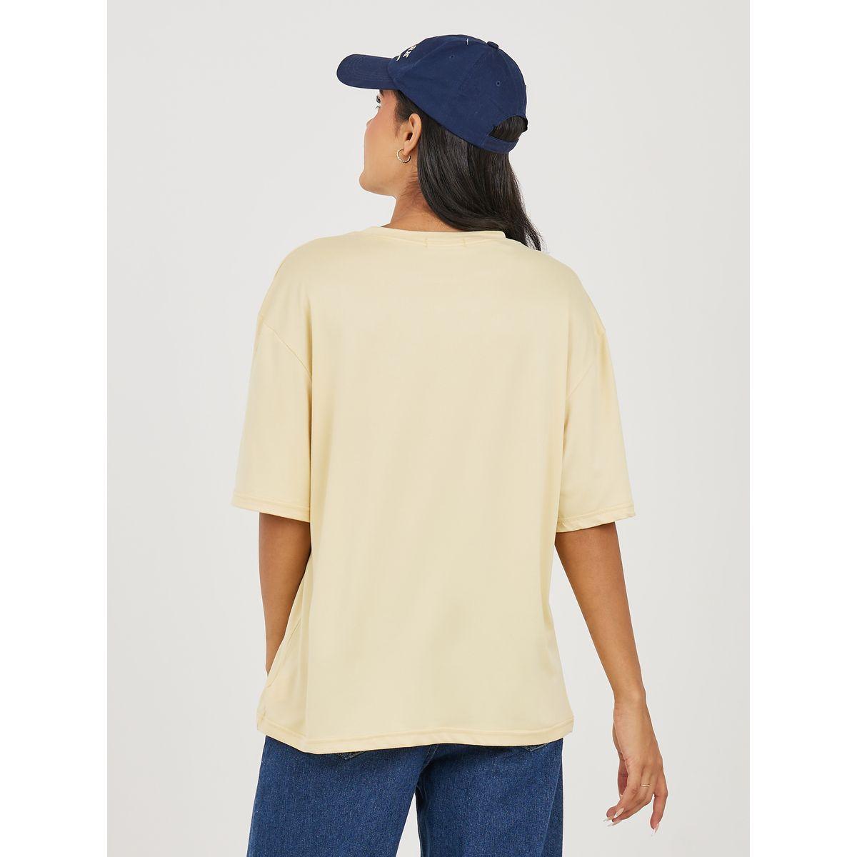 Styli Oversized Feels Good Slogan Drop Shoulder T-Shirt-women-clothing-tshirts-image-4