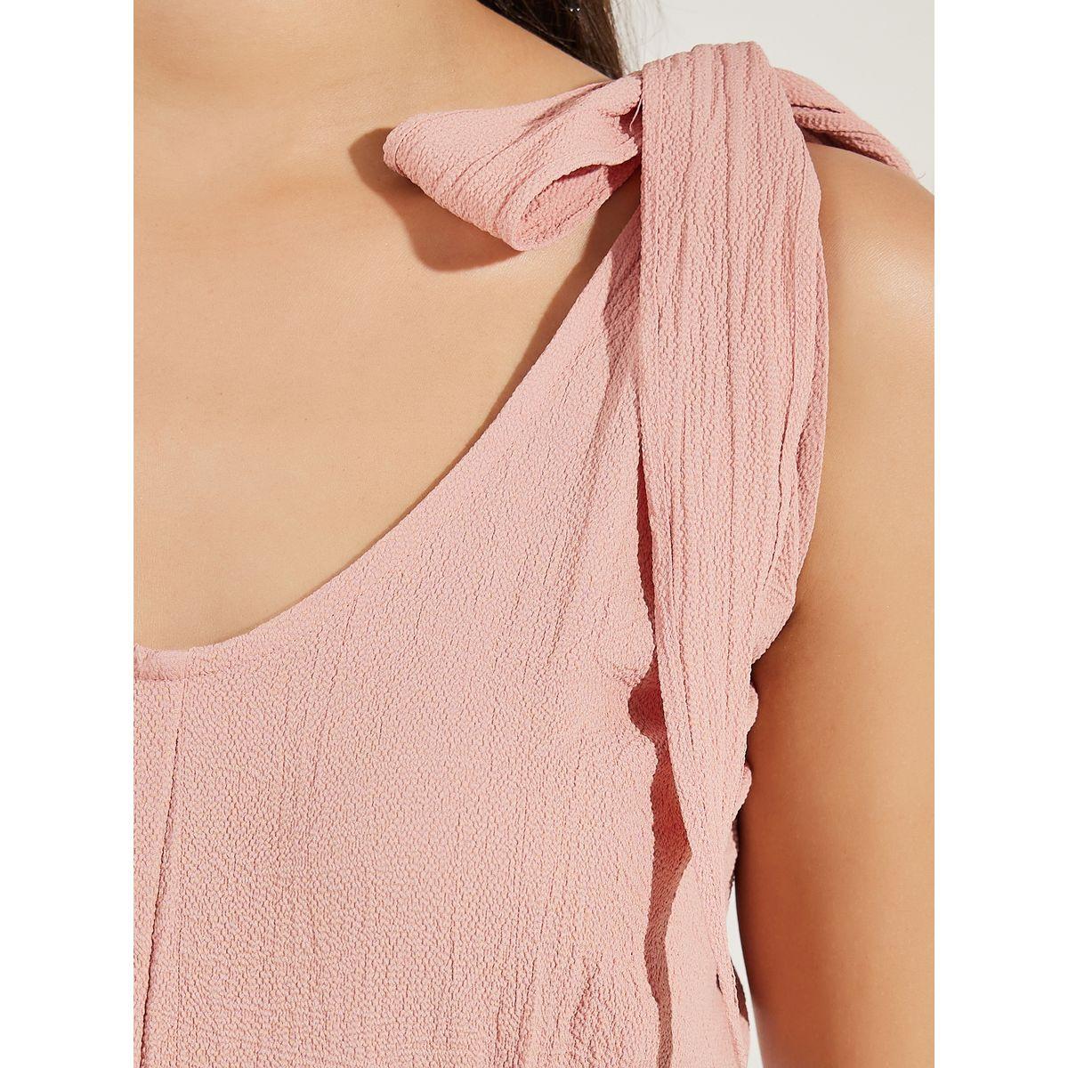 Styli Tie-Up Strap Textured Maxi Dress-women-clothing-dresses-image-3