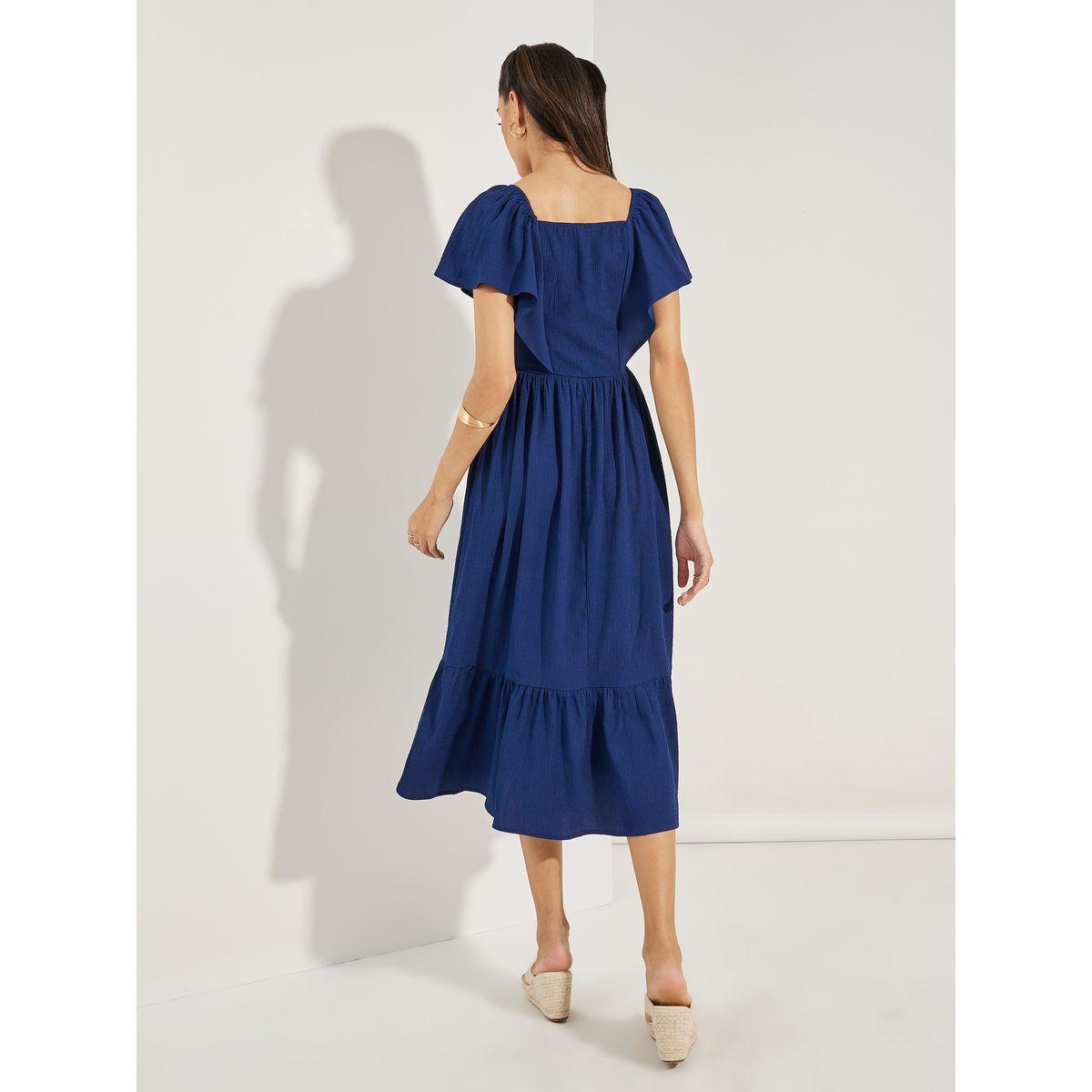 فستان ميدي بتفاصيل كشكش وكسرات-women-clothing-dresses-image-4
