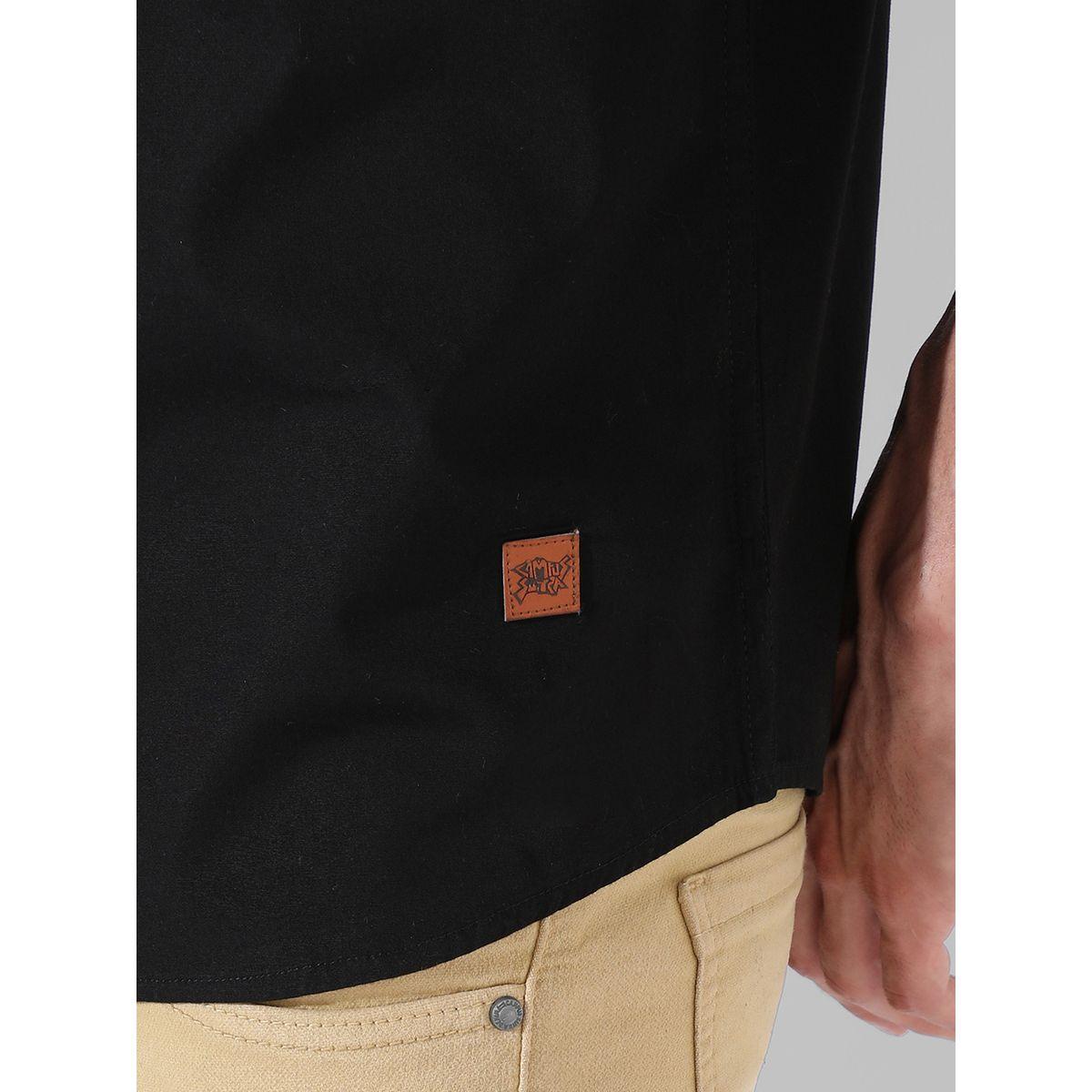 قميص بقصة سليم فت وتفاصيل مُتباينة كامبوس سوترا × ستايلي-men-clothing-shirts-image-3