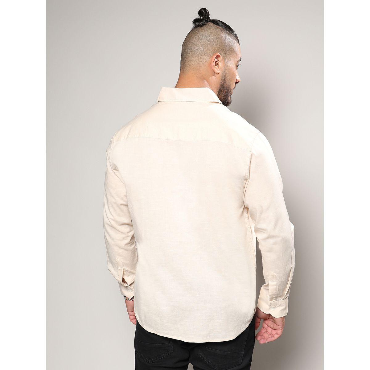 Instafab Plus X Styli  Classic Cotton Regular Fit Shirt-men-clothing-tshirtsandpolos-tshirts-image-3