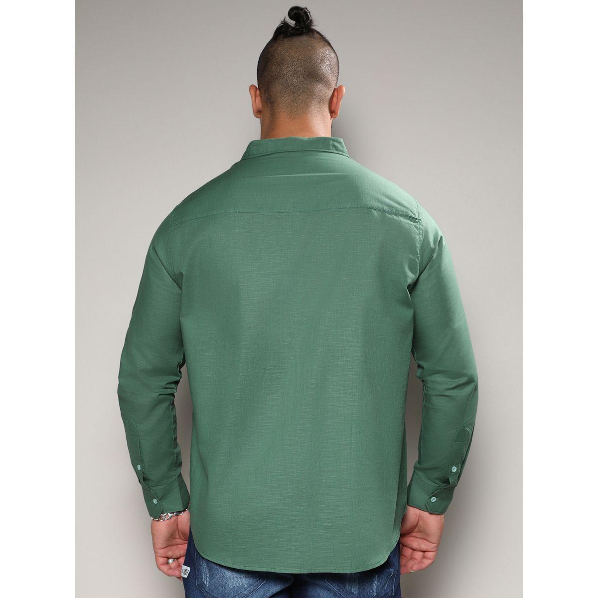 Instafab Plus X Styli  Classic Cotton Regular Fit Shirt-men-clothing-tshirtsandpolos-tshirts-image-3