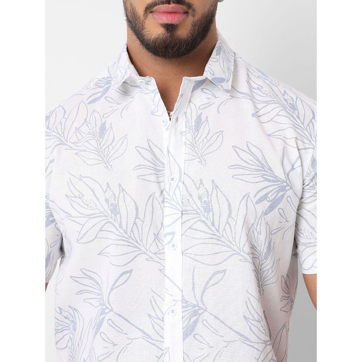 Instafab Plus X Styli  Classic Floral Print Casual Shirt-men-clothing-tshirtsandpolos-tshirts-image-2