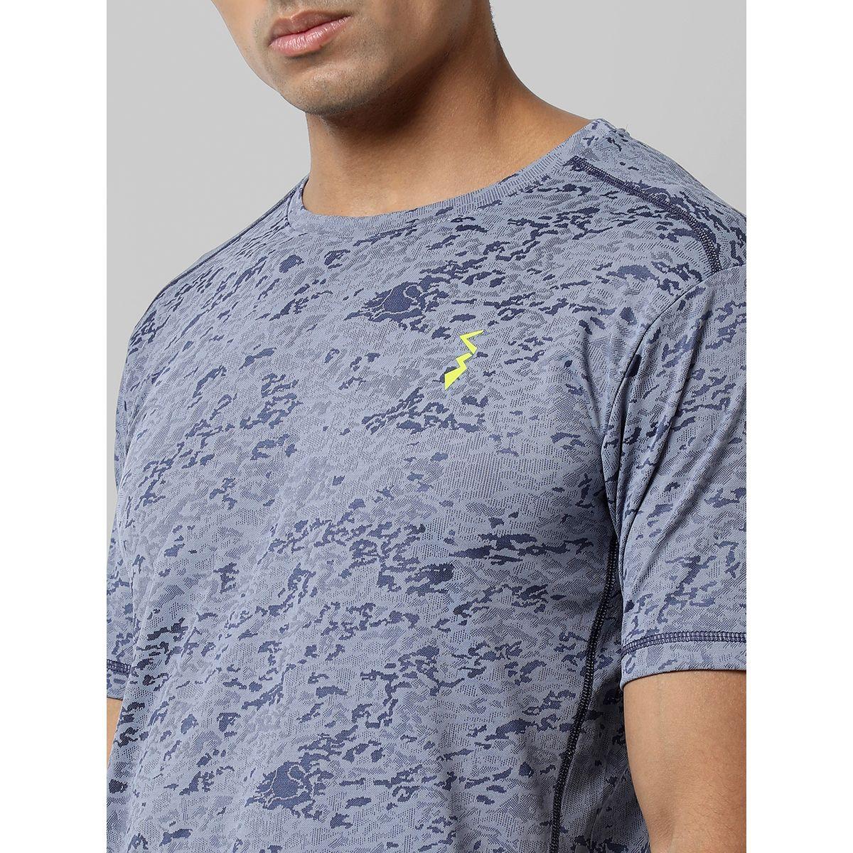تيشيرت رياضي بطبعة مجردة كامبوس سوترا × ستايلي-men-clothing-sportswearandactivewear-tshirtsandpolos-image-2