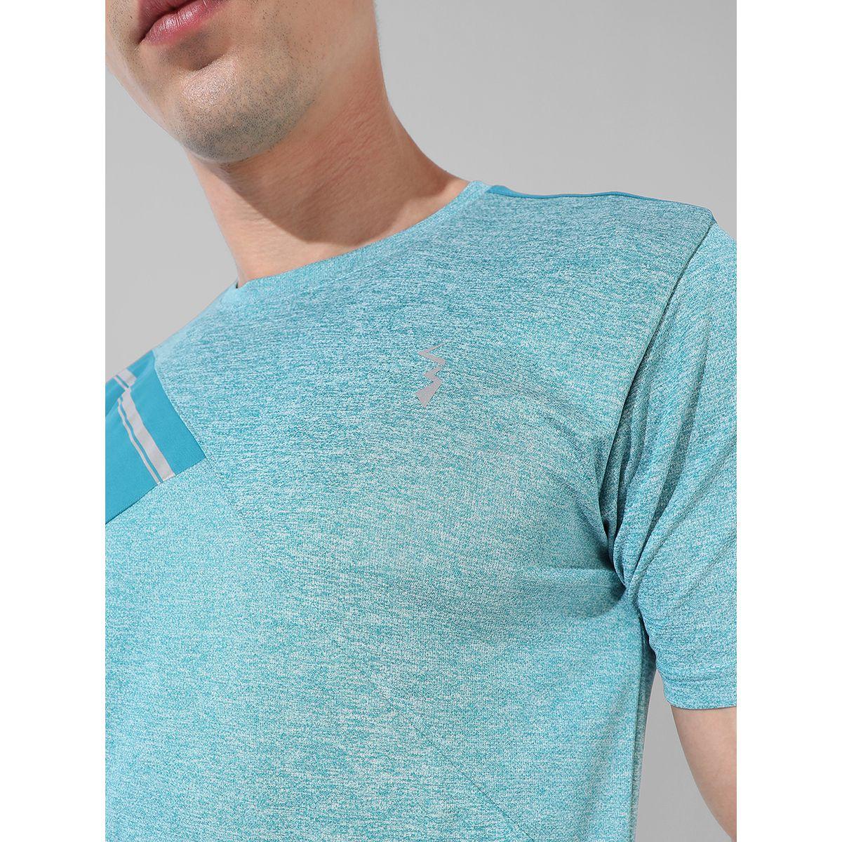 Campus Sutra X Styli  Contrast Heathered Activewear T-Shirt-men-clothing-sportswearandactivewear-tshirtsandpolos-image-2