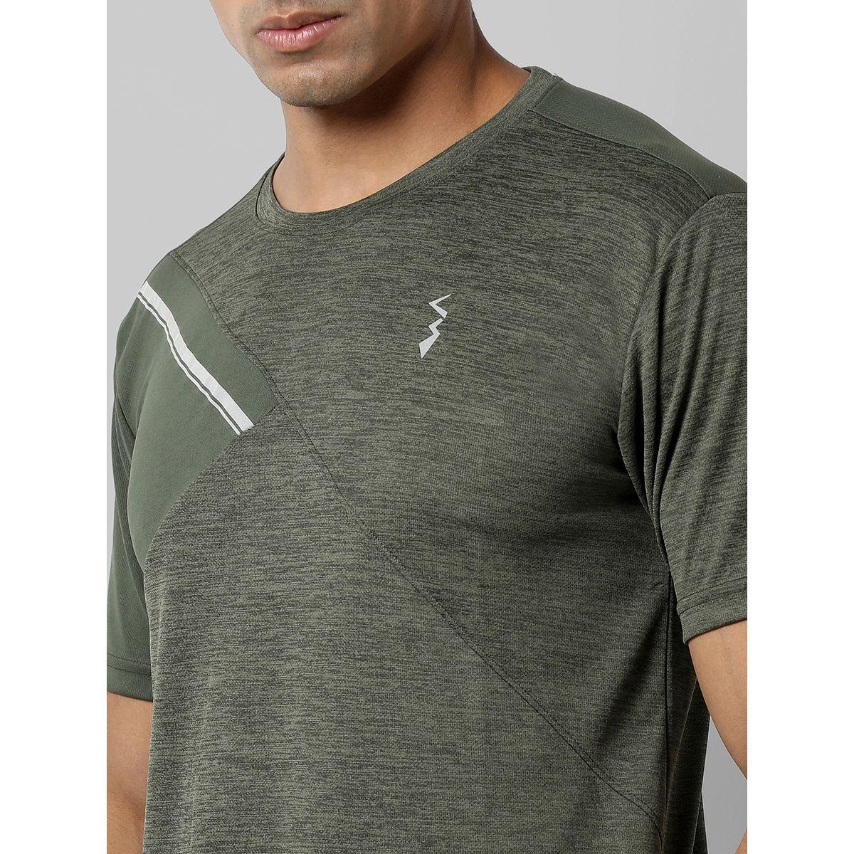 Campus Sutra X Styli  Contrast Heathered Activewear T-Shirt-men-clothing-sportswearandactivewear-tshirtsandpolos-image-2