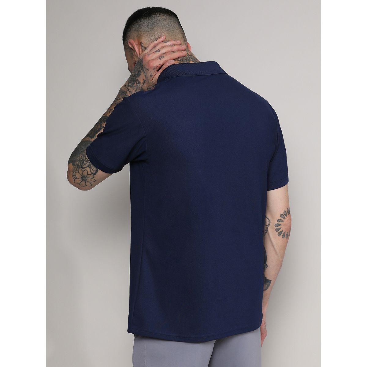 Campus Sutra X Styli  Solid Activewear Polo with Logo Detail-men-clothing-sportswearandactivewear-tshirtsandpolos-image-4
