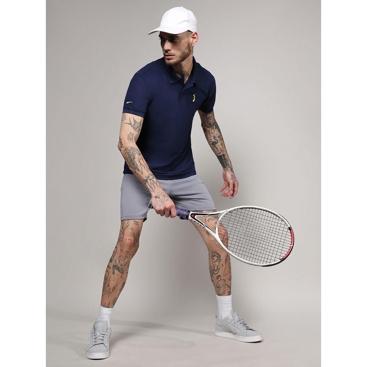 Campus Sutra X Styli  Solid Activewear Polo with Logo Detail-men-clothing-sportswearandactivewear-tshirtsandpolos-image-5