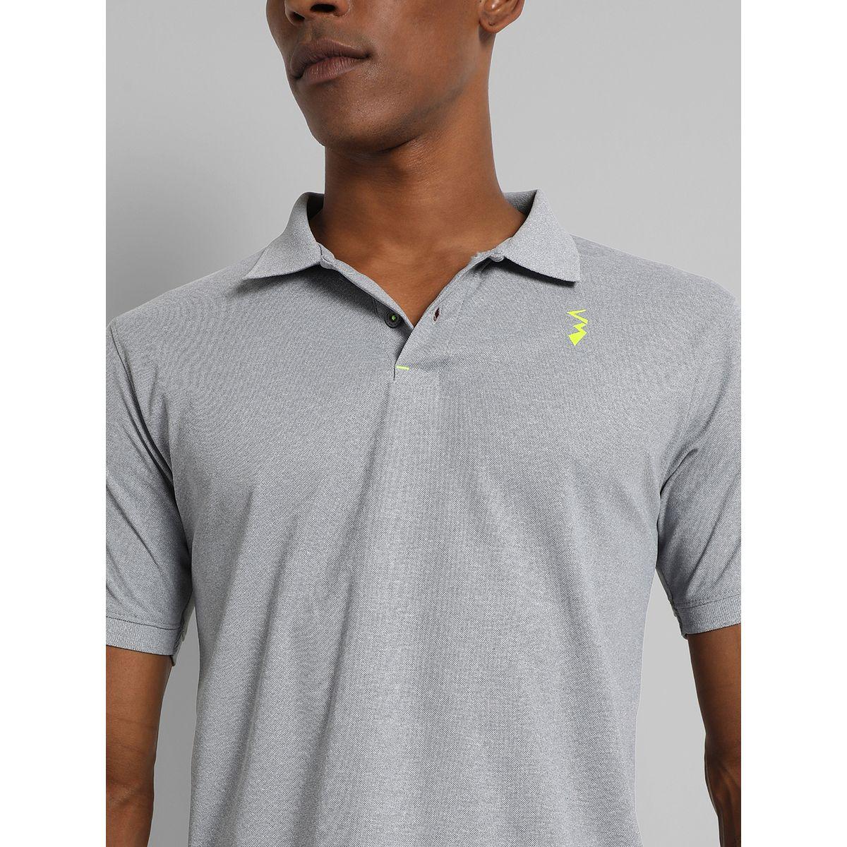 Campus Sutra X Styli  Solid Activewear Polo with Logo Detail-men-clothing-sportswearandactivewear-tshirtsandpolos-image-2