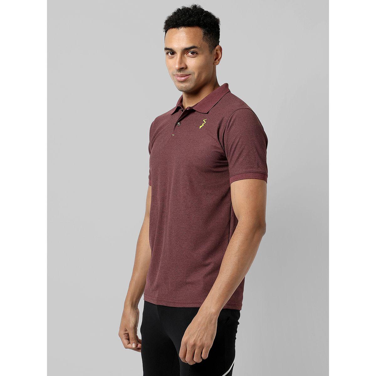 Campus Sutra X Styli  Solid Activewear Polo with Logo Detail-men-clothing-sportswearandactivewear-tshirtsandpolos-image-1