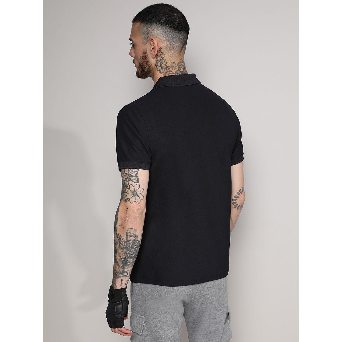Campus Sutra X Styli  Solid Activewear Polo with Logo Detail-men-clothing-sportswearandactivewear-tshirtsandpolos-image-3