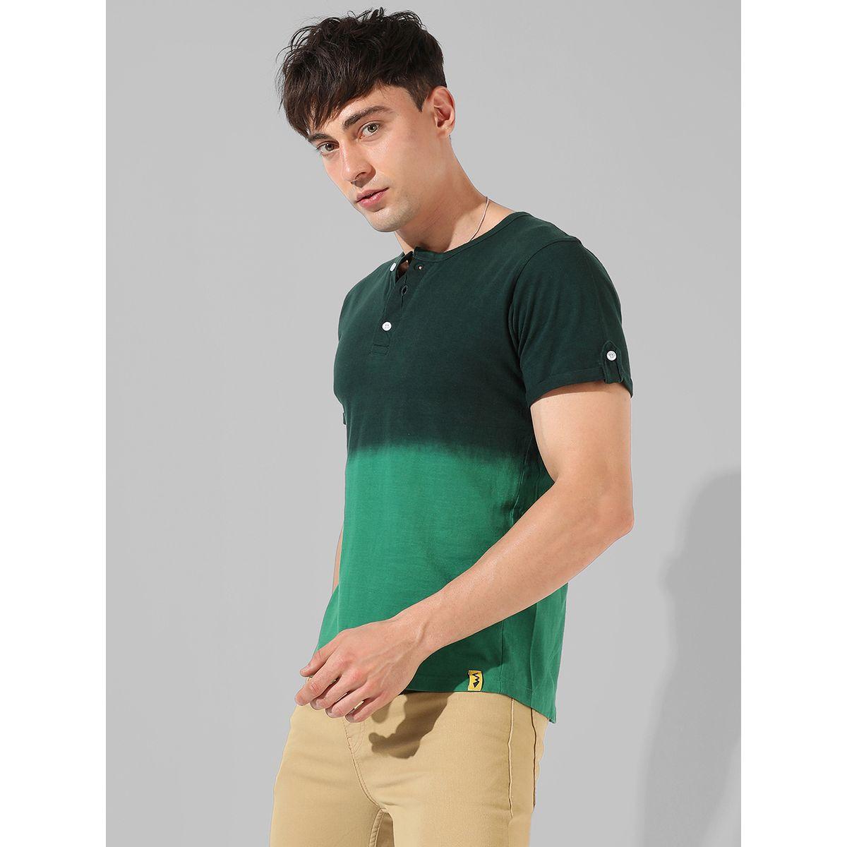 تيشيرت بنمط كتل الالوان مع ياقة بأزرار كامبوس سوترا × ستايلي-men-clothing-tshirtsandpolos-tshirts-image-1