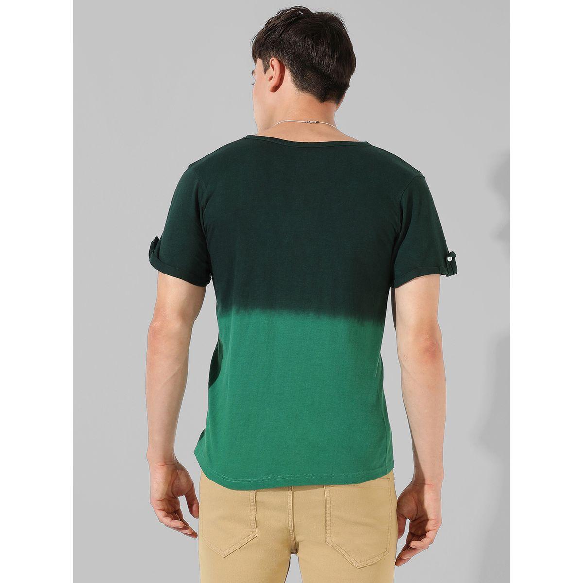Campus Sutra X Styli  Ombre Colorblock Henley Neck T-Shirt-men-clothing-tshirtsandpolos-tshirts-image-3