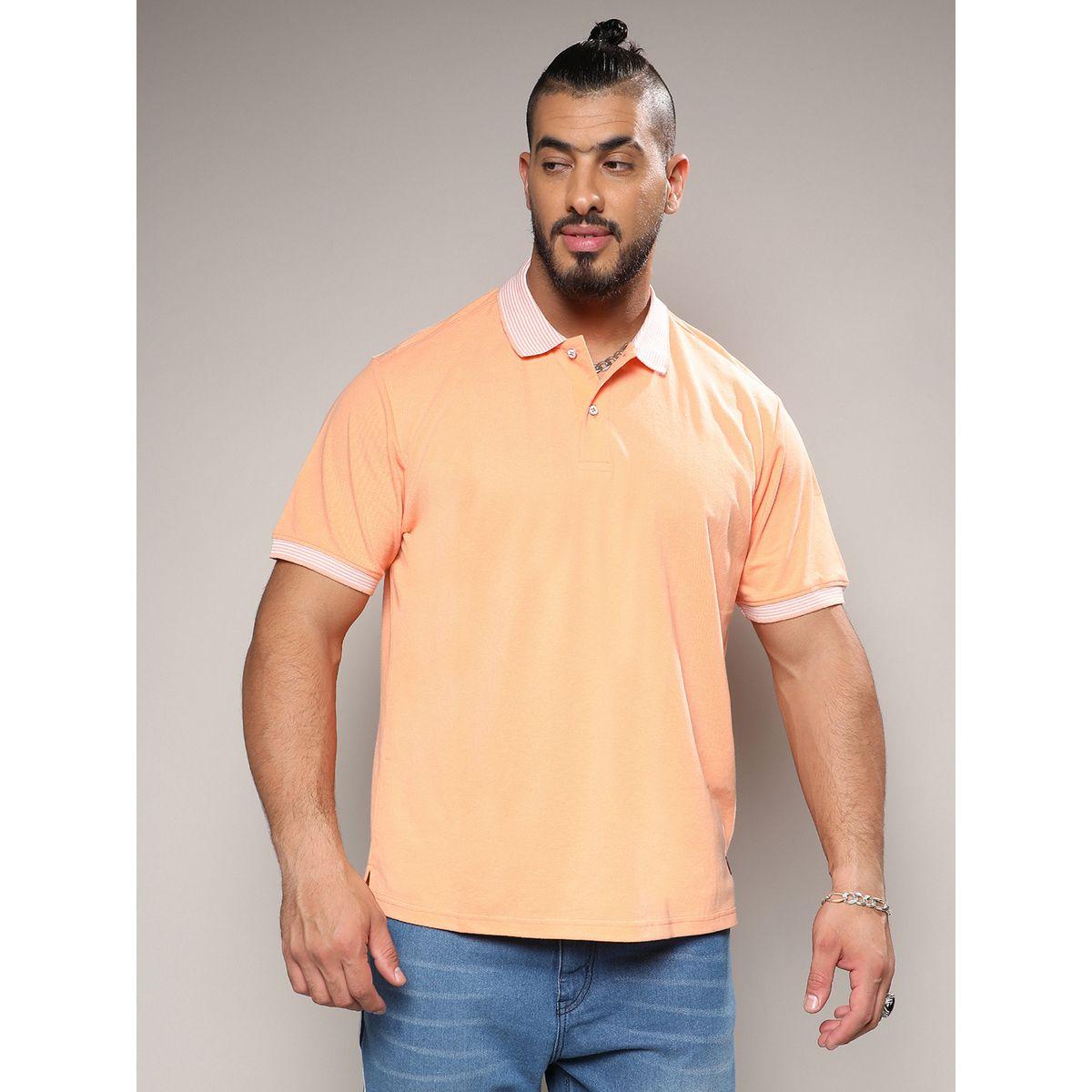 تيشيرت بولو بمقاس كبير وقصة عادية إنستافاب بلس × ستايلي-men-clothing-tshirtsandpolos-polos-image-1
