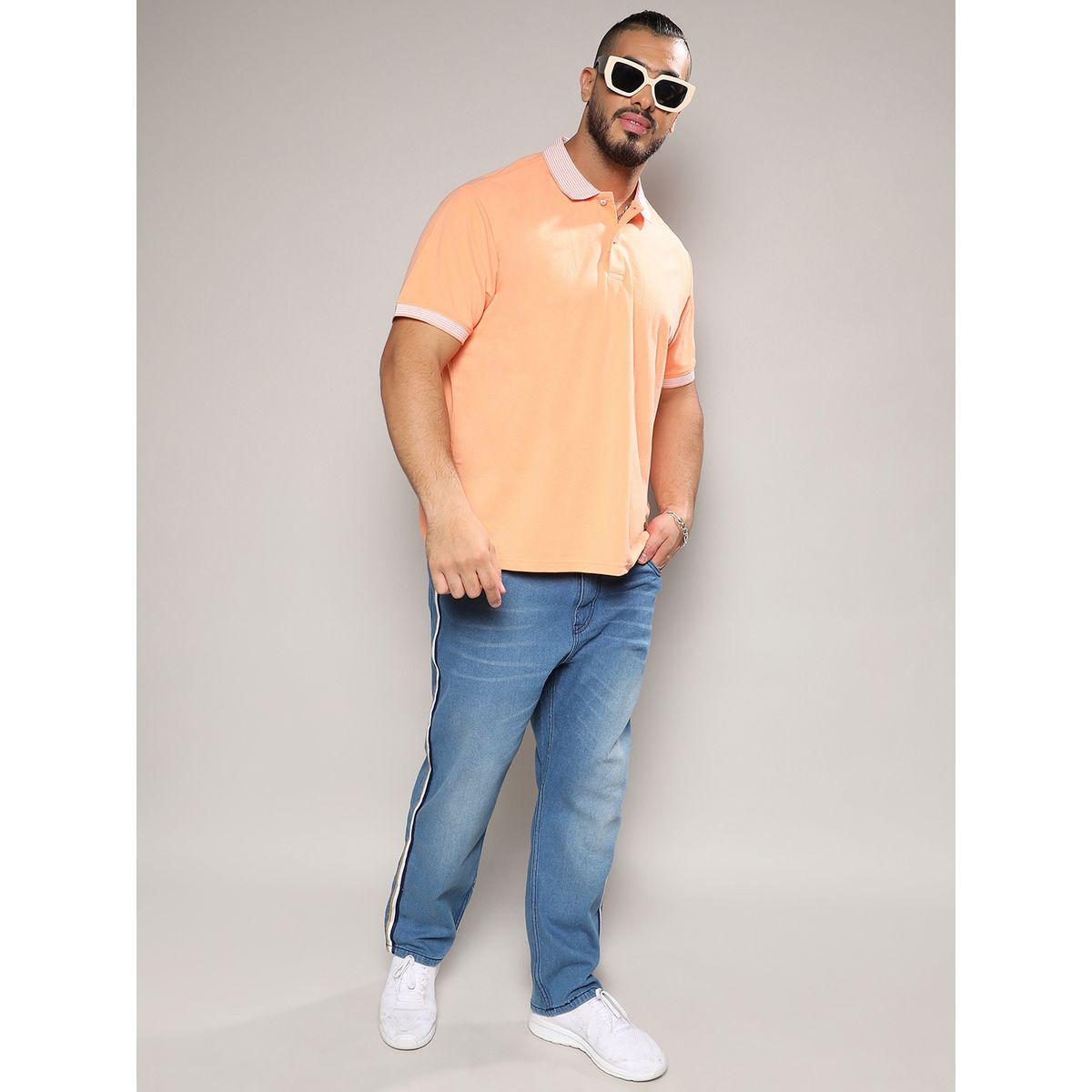 تيشيرت بولو بمقاس كبير وقصة عادية إنستافاب بلس × ستايلي-men-clothing-tshirtsandpolos-polos-image-5