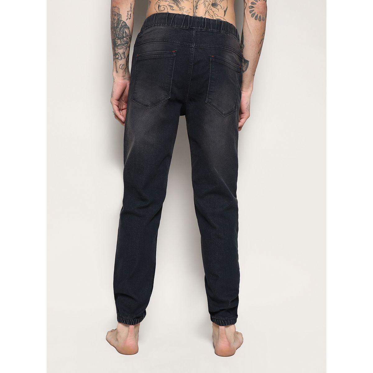 Campus Sutra X Styli  Cinched Hem Jeans with Drawstring-men-clothing-bottoms-jeans-image-2