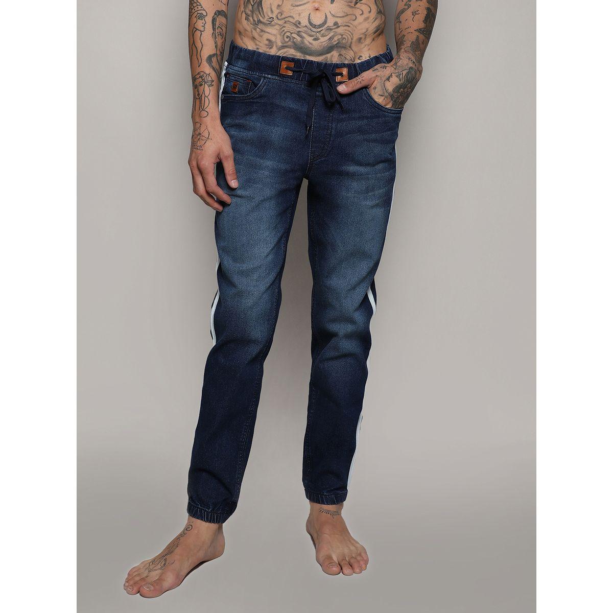 Campus Sutra X Styli  Side Striped Detail Slim Fit Jeans-men-clothing-bottoms-jeans-image-1