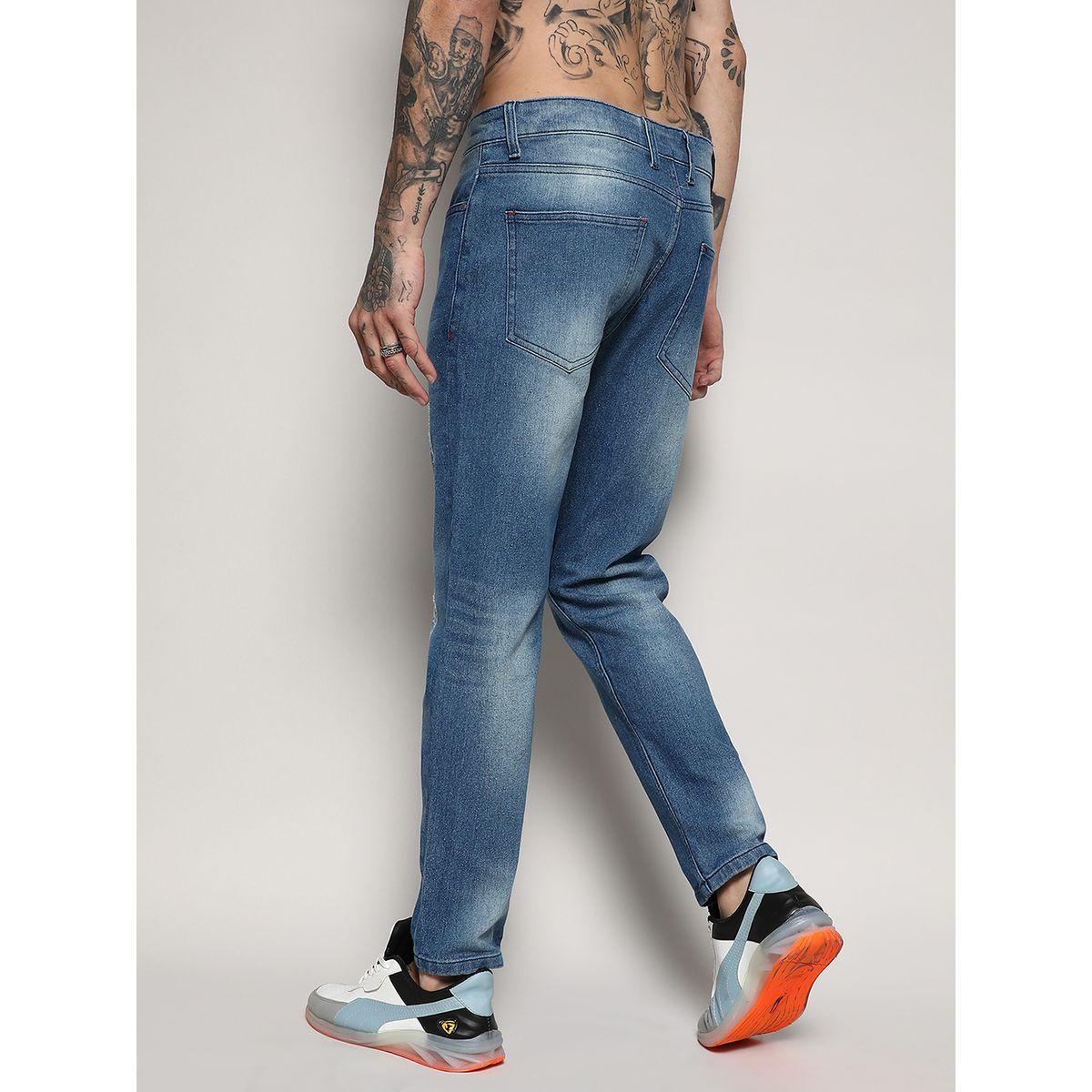بنطال بقصة مستدقة مع تفاصيل ممزقة كامبوس سوترا × ستايلي-men-clothing-bottoms-jeans-image-2
