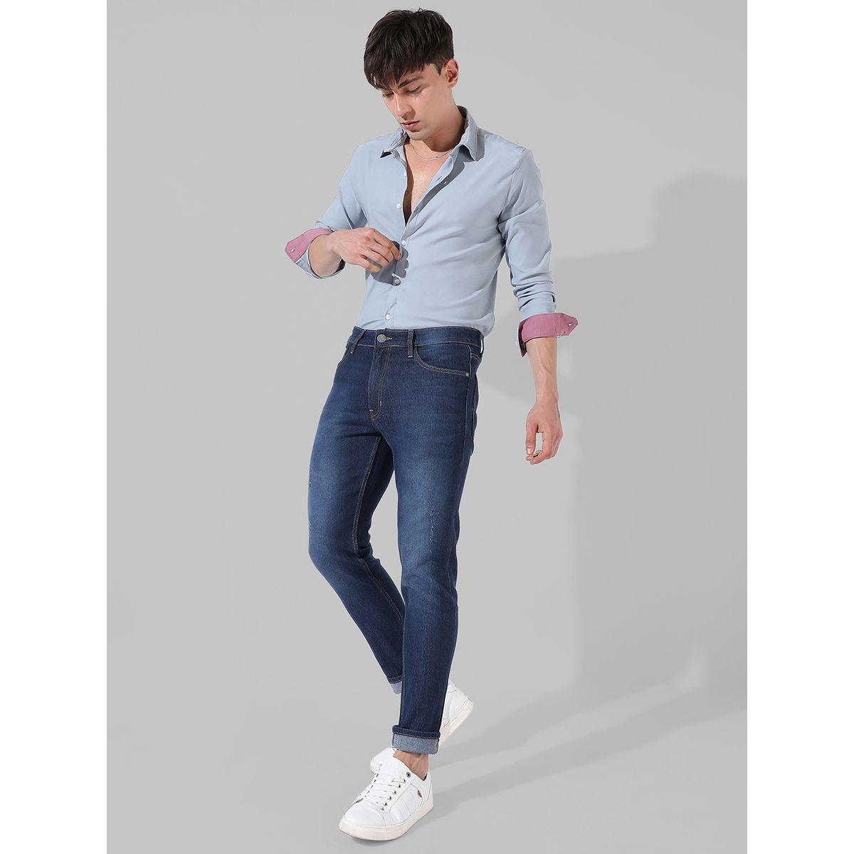 Campus Sutra X Styli  Rolled Hem Slim Fit Jeans-men-clothing-bottoms-jeans-image-4