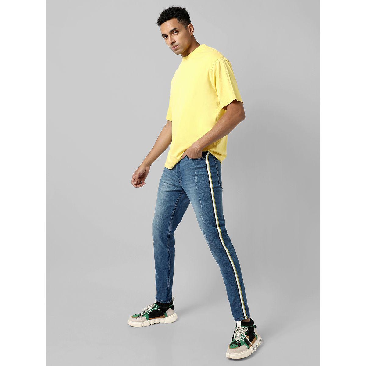 جينز مخطط بقصة سليم فت وتفاصيل مُتباينة كامبوس سوترا × ستايلي-men-clothing-bottoms-jeans-image-4
