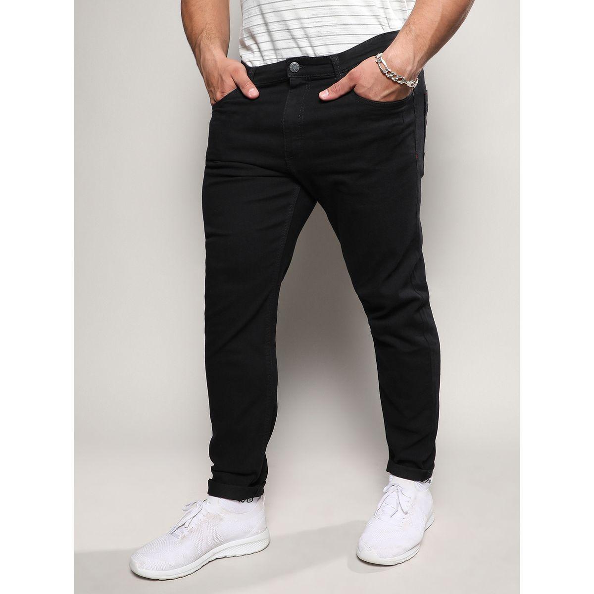 Instafab Plus X Styli  Rolled Hem Slim Fit Jeans-men-clothing-bottoms-jeans-image-1