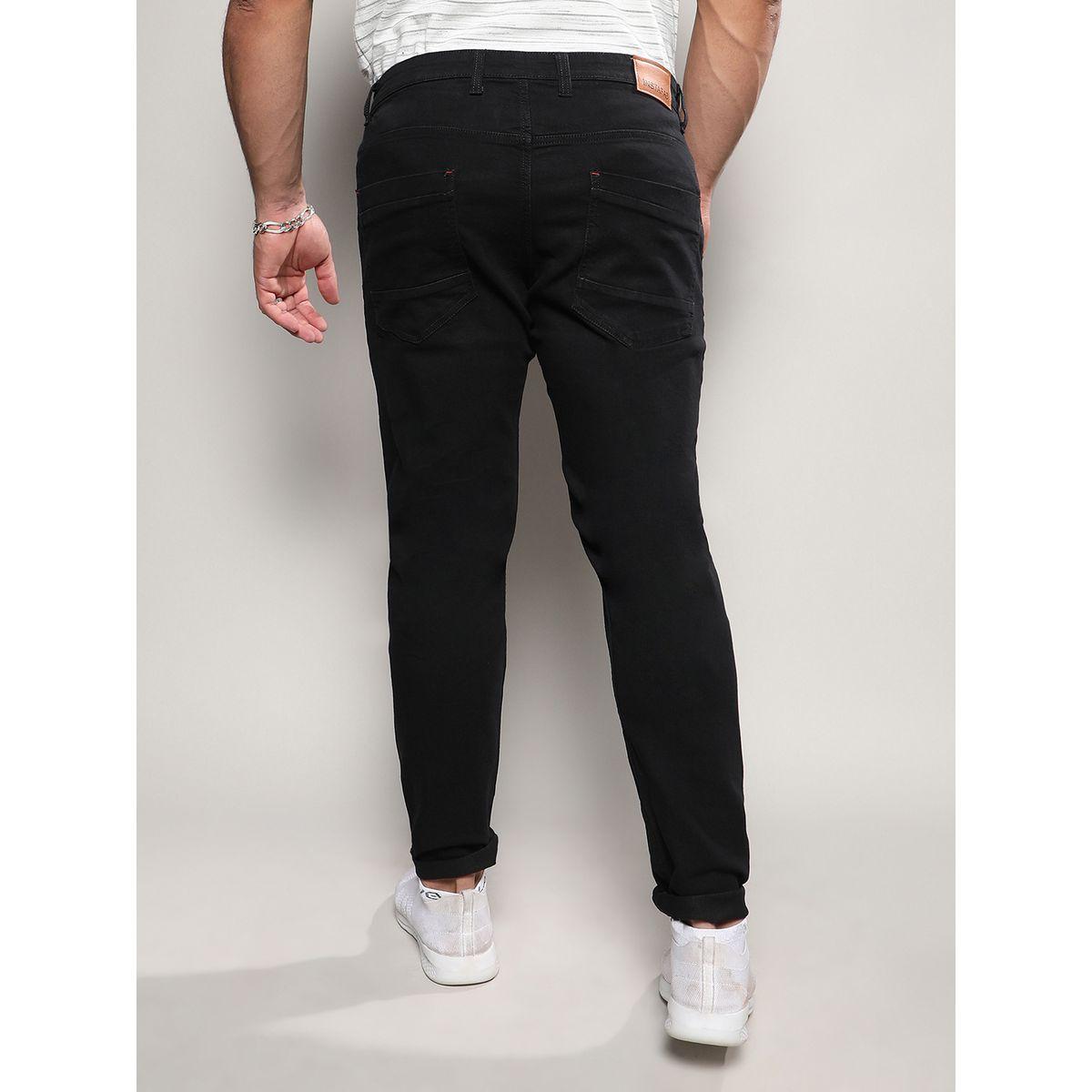 Instafab Plus X Styli  Rolled Hem Slim Fit Jeans-men-clothing-bottoms-jeans-image-2
