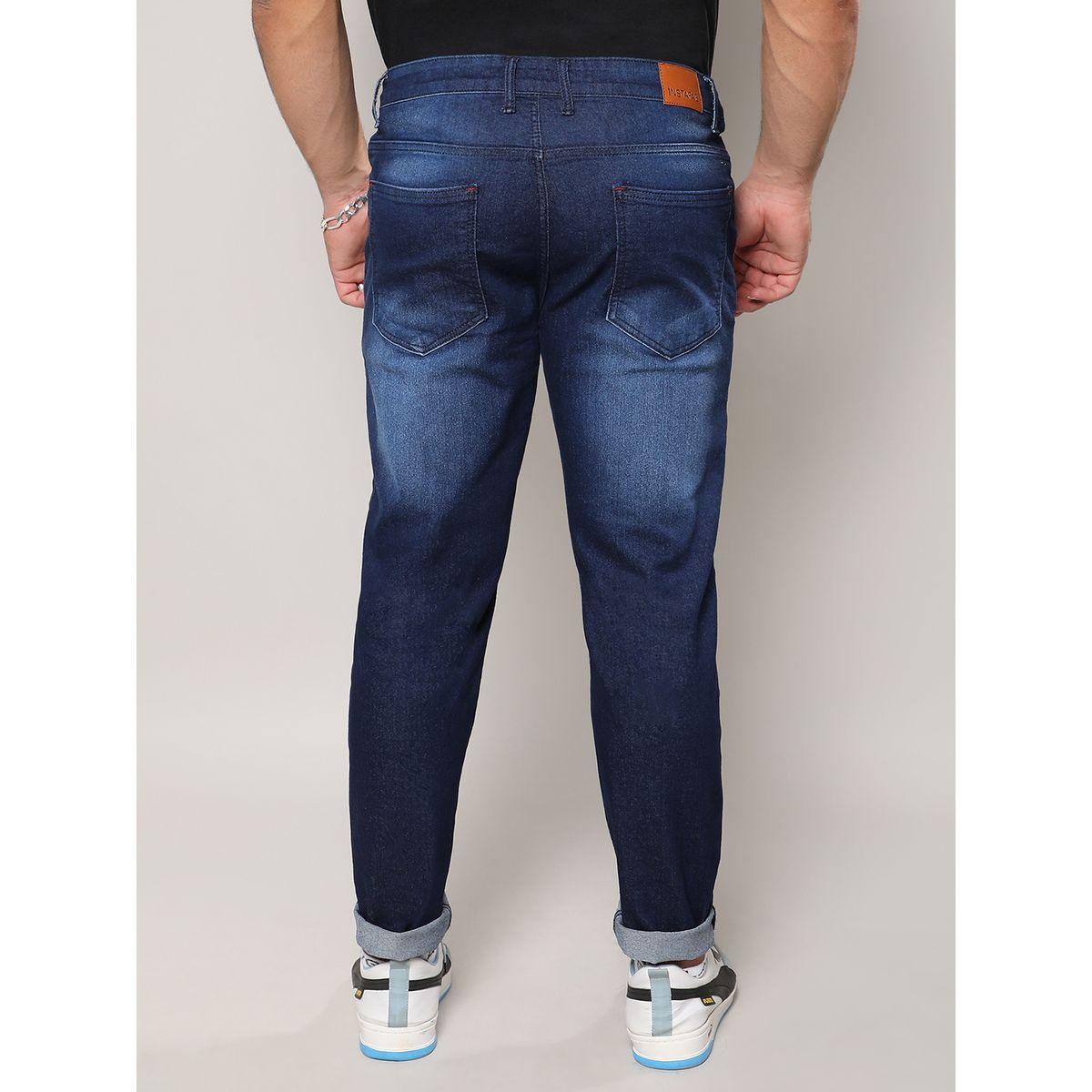Instafab Plus X Styli  Rolled Hem Slim Fit Jeans-men-clothing-bottoms-jeans-image-2